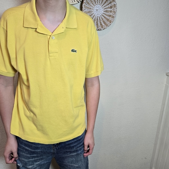 Lacoste Men's Polo Shirt in Vibrant Yellow Medium - Picture 4 of 13